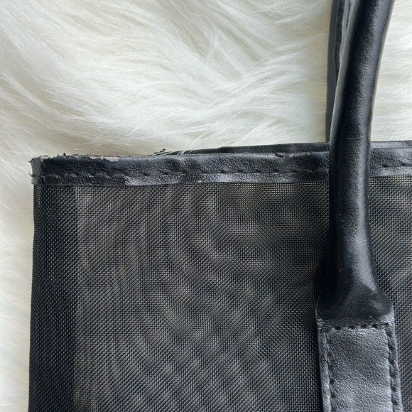 Burberry Fragrances Black Mesh Tote Bag. - Picture 3 of 7